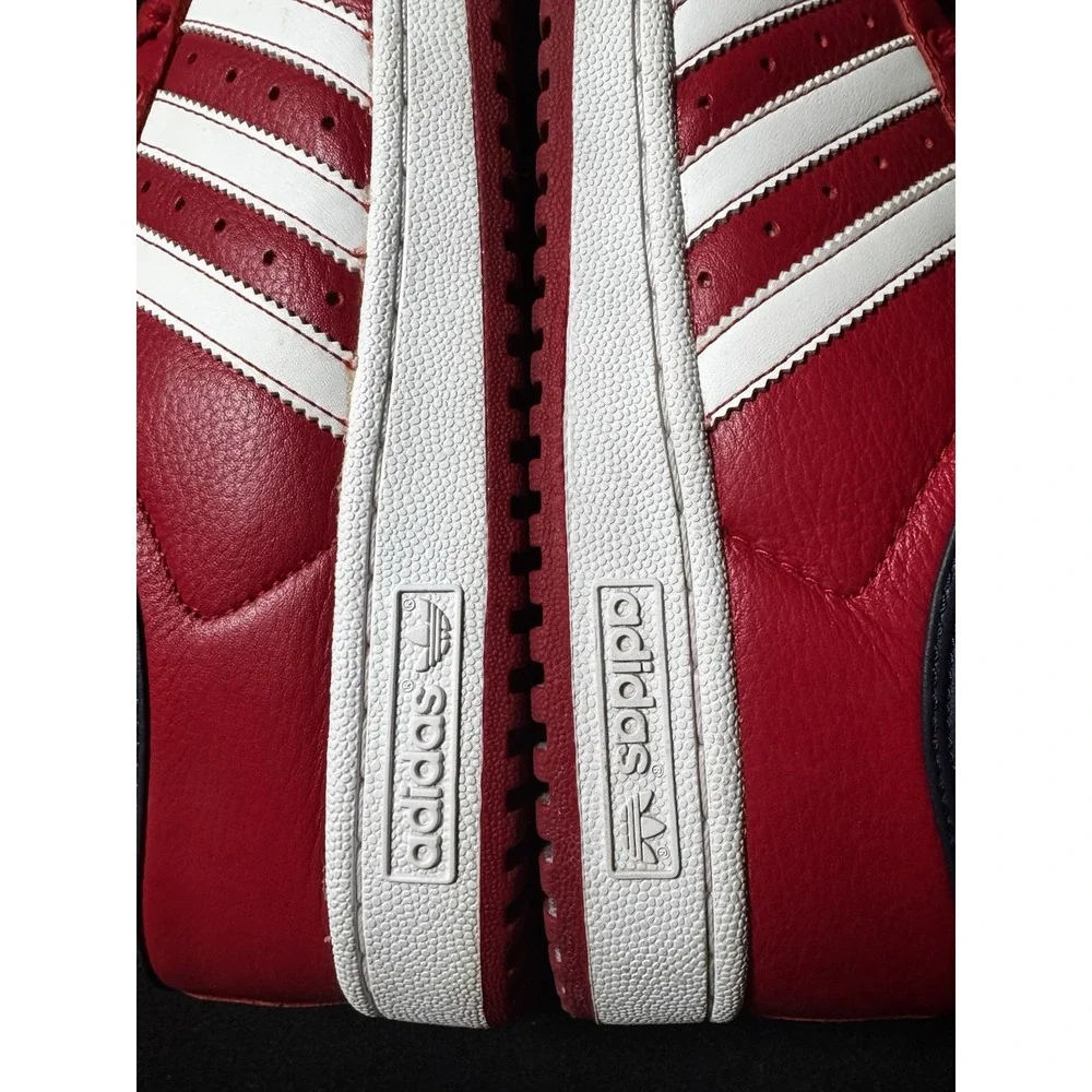 adidas Originals Top Ten Low FY2893 Red White Leather Sneakers Men's Size 12
